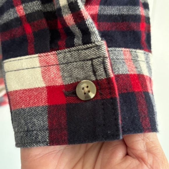 TNA men's plaid button down 100% cotton long sleeve shirt casual size M - Picture 7 of 11